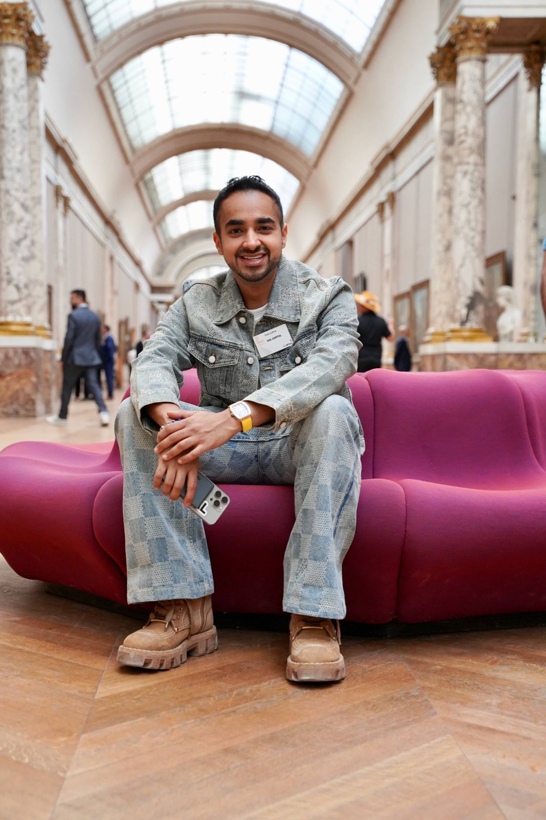 Evan Luthra at the Louvre, Paris